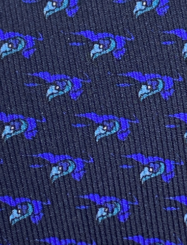 Etro Milano Silk Neck Tie Blue Flying Pegasus Logo Italy New Tag Defect - Picture 3 of 12