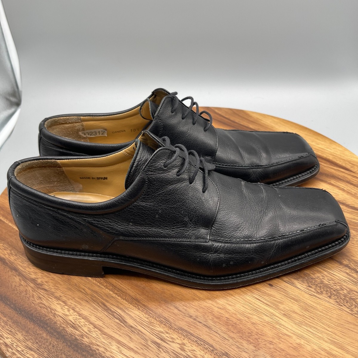 Mezlan Shoes Mens Size 10.5 M Black Oxford Leather Dress 