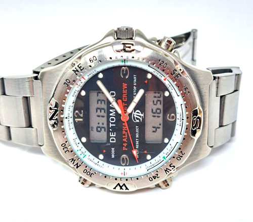 DE 'TOMASO F4 ALPHA JET CREW Watch Chronograph Pilot Aviation Special Edition - Picture 2 of 20