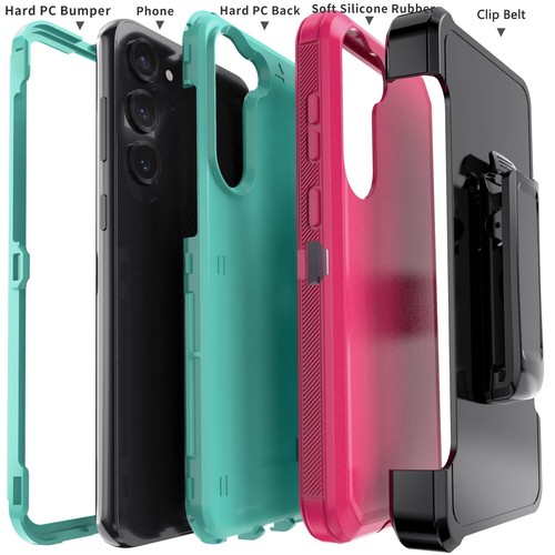 For Samsung Galaxy S25 Ultra/S25+ 5G Hybrid Hard Case Heavy Duty Cover Belt Clip - Picture 35 of 55