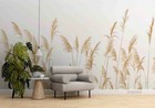 3D Reed Grass Self-adhesive Removable Wallpaper Murals Wall