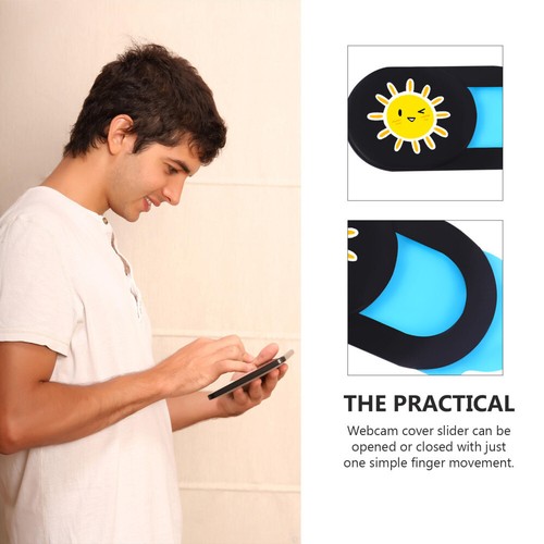 3pcs Laptops Camera Cover Sunflower Pattern Privacy Protection Webcam Cover - 第 4/12 張圖片
