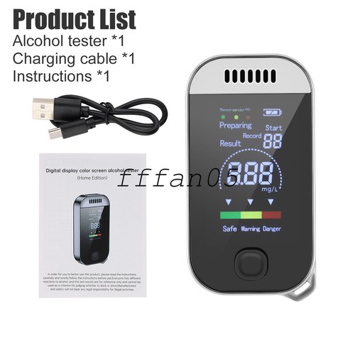 Police Professional LCD Digital Breath-Alcohol Tester Breathalyser Self Analyzer - Picture 15 of 15