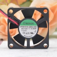 EF35101S1-Q00U-H99 DC12V 0.90W 3510 3.5cm 2-Wire Cooling Fan