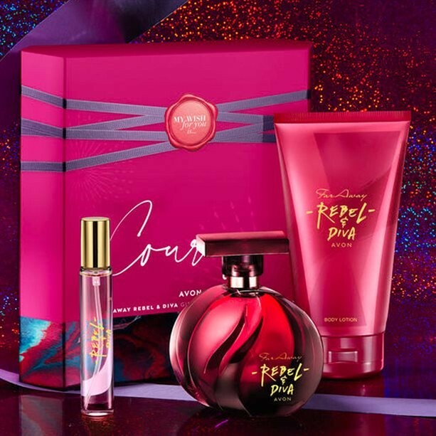 Diva Set Rebel Avon Perfume Crema Rebel Avon Avon Rebel Diva Avon
