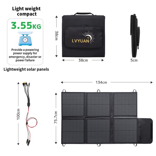 120W 200W 300W 400W SolarPanel Solarmodul Faltbar Tragbar Wohnmobil/Batterie - Bild 12 von 75