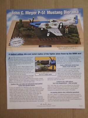 Danbury Mint Brochure John C Meyer P-51 Mustang Diorama