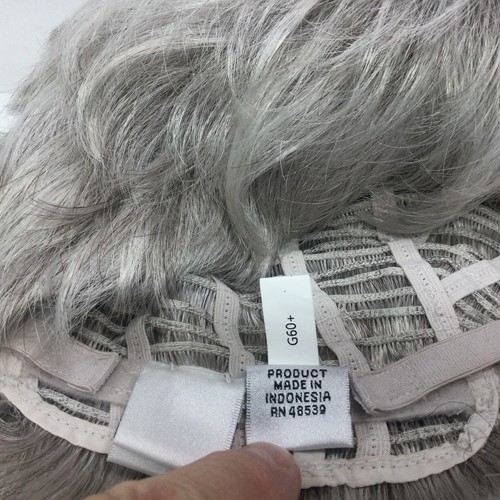 Eva Gabor Wig Resolve G60 Burnished Snow White Size Average Basic Cap Flexlit - Picture 8 of 10