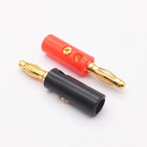 High-Quality 4mm Banana Plug-Male Connector Gold Audio Speaker Wire Cables Tool - Picture 15 of 32