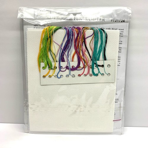 NOS Tobin Baby Froggie Fun 11" x 14" Cross Stitch Sampler Kit Unopened T21724 - Picture 2 of 6