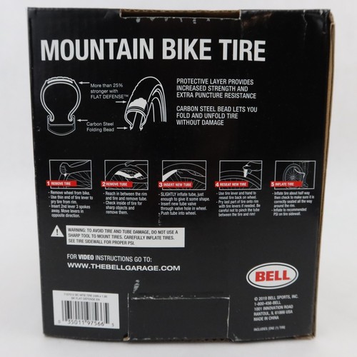Bell Mountain Bike Tire 24 x 1.95 in Flat Defense Anti Puncture 1.75-2.125 NEW - Picture 6 of 12