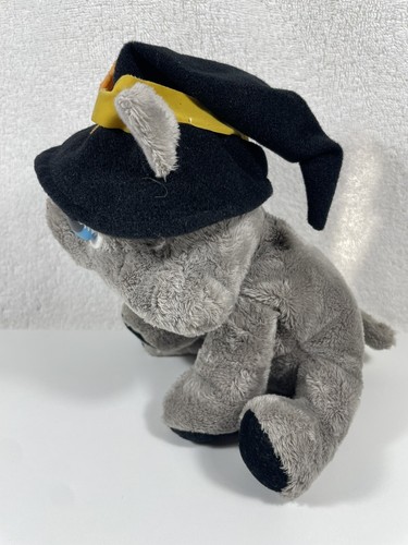 "Russ Berrie And Co peluche magico gatto fagioli Halloween strega gattino occhi blu 8"" - Foto 3 di 6