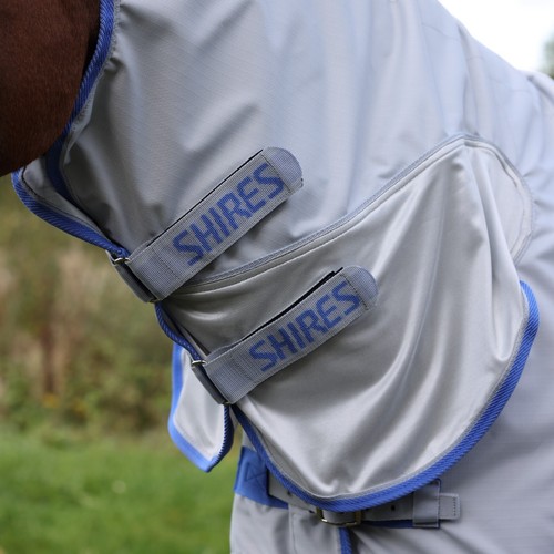 Shires Tempest Original Waterproof Fly Horse Rug | Grey, Breathable, Adjustable - Picture 11 of 17