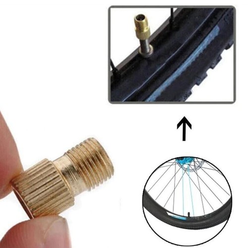 Valve Adaptor Bikes Inflate Tire Tool Pump Presta to Schrader Brass Convert AU - Picture 2 of 12