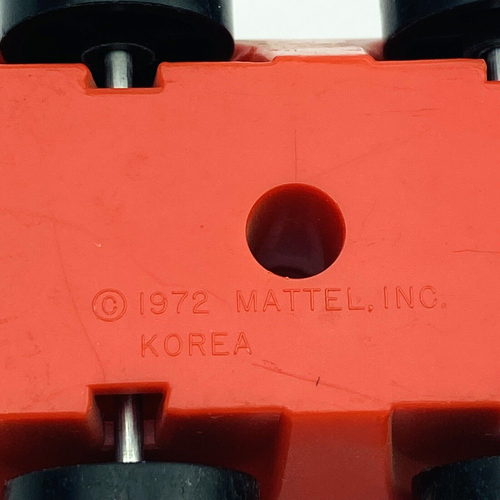 Carrello elevatore giocattolo legno Mattel 1972 vintage made in Korea bambini - funzionante - Foto 8 di 8