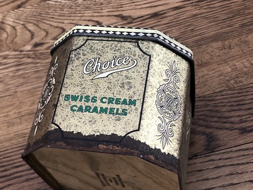 c1960's Heaton's Swiss Cream Caramels Tin - Vintage Heaton's Tin - Picture 12 of 23