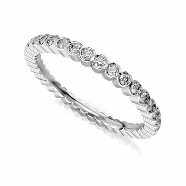 Ein Memoire-Ring - Ring - Alliancering - White Gold 333 - Black With Ein Memoire-Ring - Ring - Alliancering - White Gold 333 - Black With