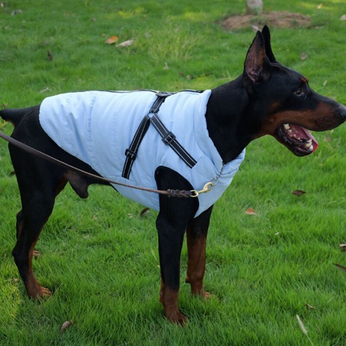 Dog Pet Warm Fleece Vest Large Waistcoat Jacket with Chest Strap Small Dog Vest - Picture 10 of 35