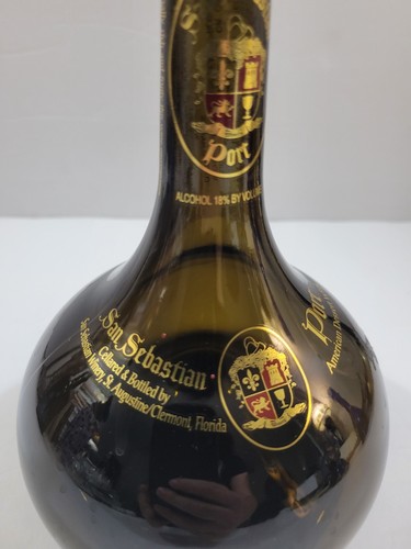 Bottiglia di vino da dessert americano San Sebastian Port VUOTA - Foto 9 di 11