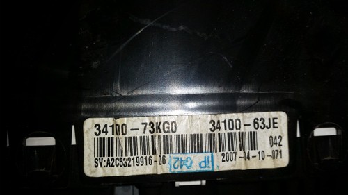 Instrumental Cluster for Suzuki Swift 2008 - Picture 2 of 2