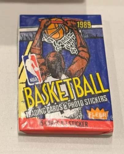 1989 FLEER Basketball SEALED WAX PACK (From Original Box) JORDAN??🔥🔥