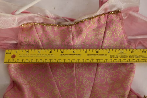 Walt Disney Store Princess Pink Gold Trim Dress Up Costume Dress Small (4 - 6) - Picture 8 of 9