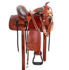 Premium Tooled Leather Pleasure Trail Riding Western Saddle Set Sizes 10" - 18"