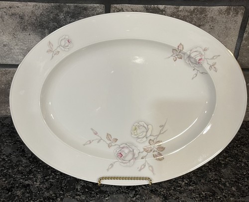 Johann Haviland Sweetheart Rose 15” Oval Serving Platter Bavaria Germany - Picture 2 of 4