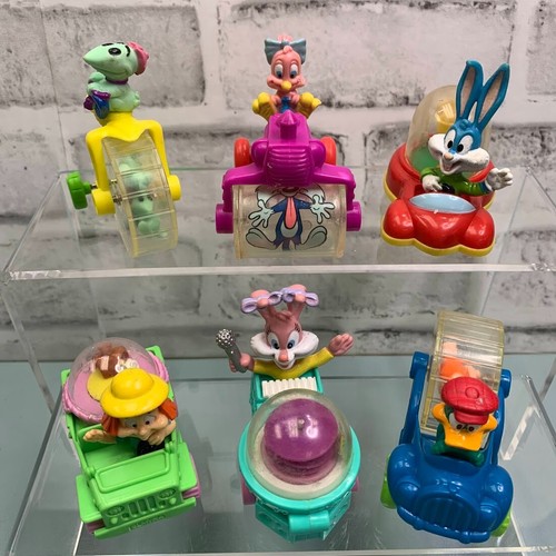 Vintage 1992 McDonalds Warner Bros. Tiny Toons Adventures Happy Meal Spielzeug (6) Packung