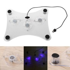 3 Fans USB Cooler Cooling Pad Stand Base LED Light Radiator For Laptop Notebook