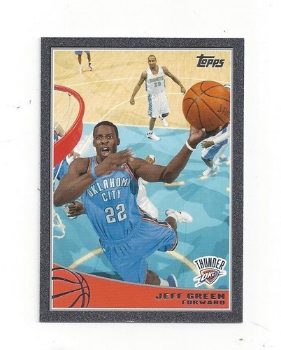 2009-10 Topps Black Border Jeff Green NM-MT #212 29/50 Oklahoma City Thunder
