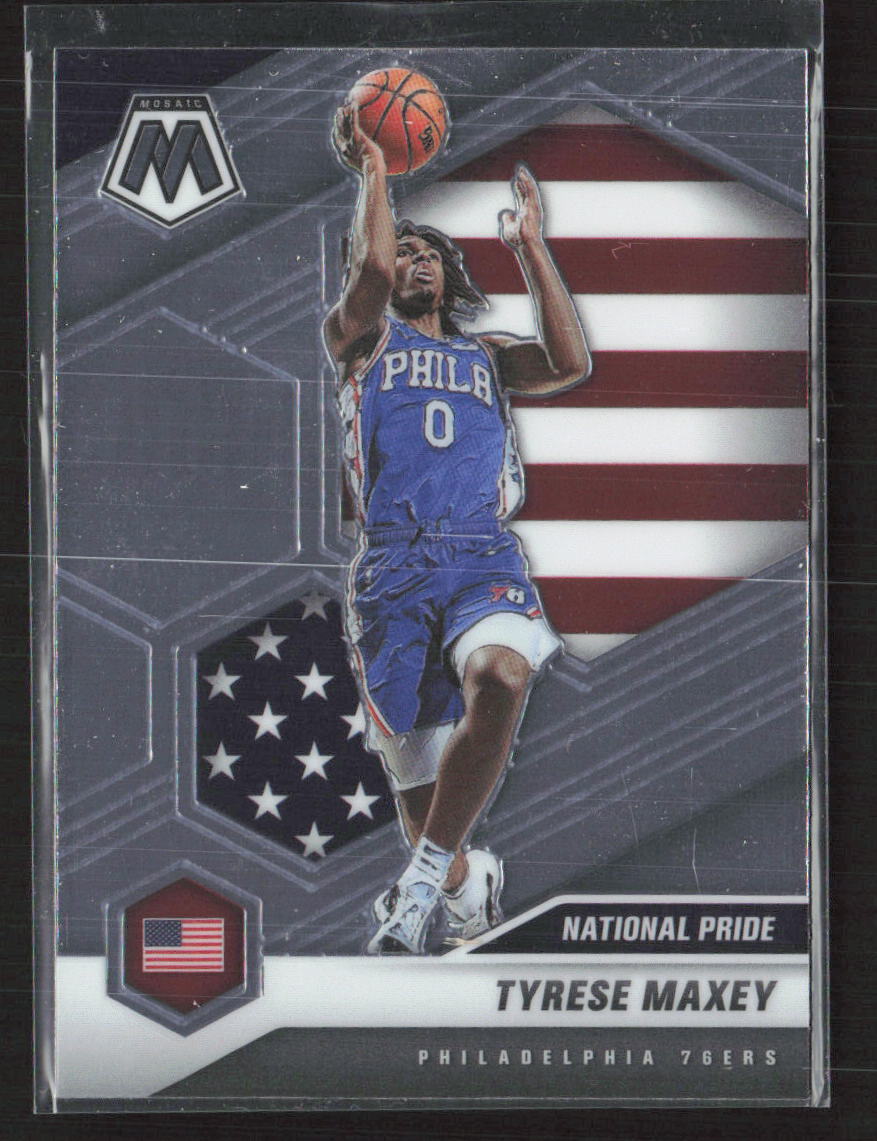 2020-21 Panini Mosaic #259 Tyrese Maxey Philadelphia 76ers (R)