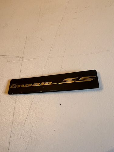 00-05 Chevy Impala SS Supercharged Passenger Side Dash Plaque Emblem OEM - Picture 4 of 8