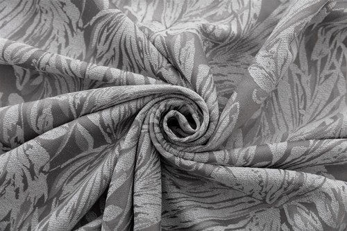 Botanic Chenille Fully Lined Jacquard Eyelet Ring Top Curtains Pair, 3 colours - Picture 5 of 23