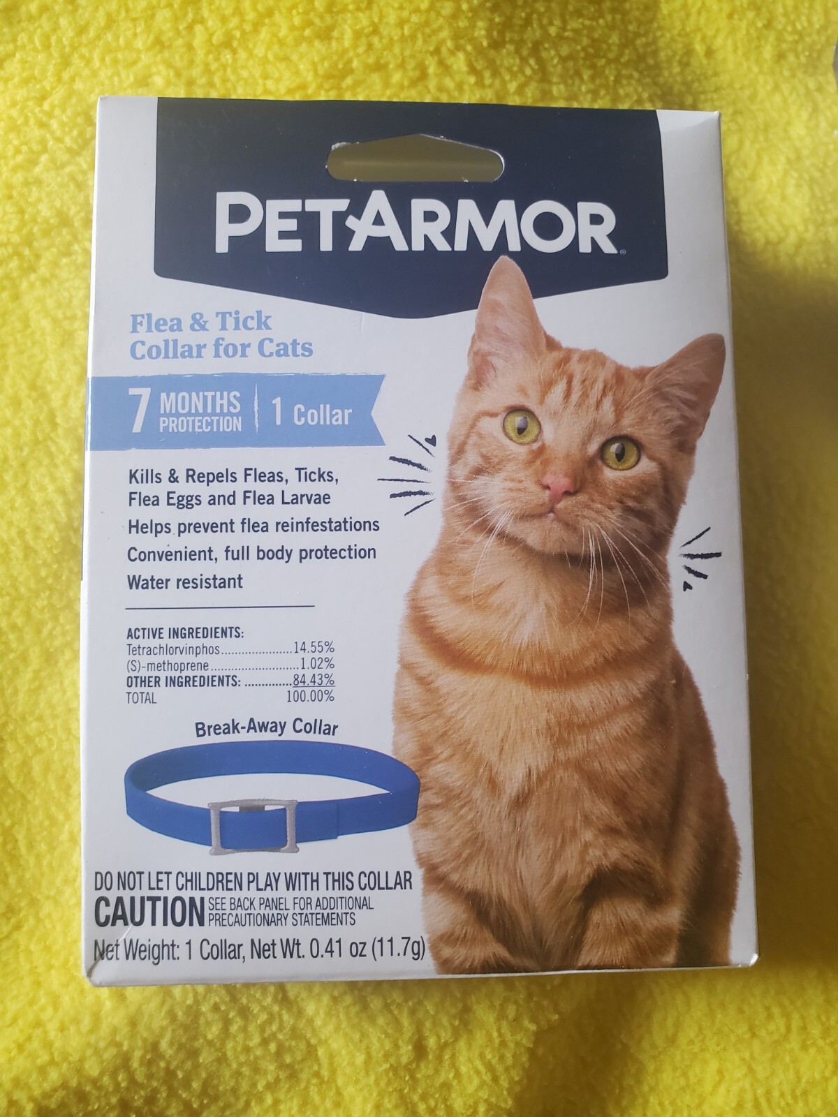PetArmor Flea And Tick Collar For Cats 7 Month Protection Blue 2036