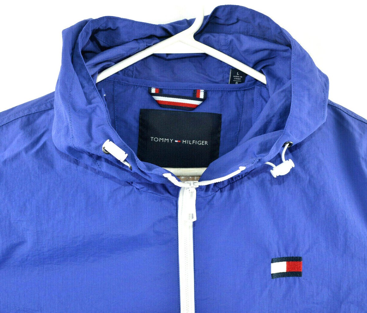 Tommy hilfiger men's retro lightweight taslan shop popover jacket