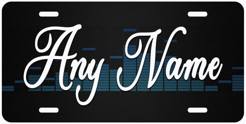 Music EQ Personalized Novelty Car Auto License Plate Any Name - Picture 2 of 5