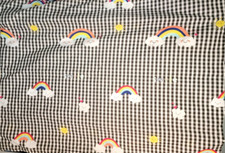 Black  White Gingham Toddler Bed Duvet Cover from Mamikids