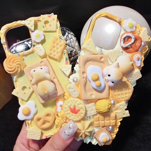 Cute Kawaii Hamster DIY Decoden Mobile Phone Case Cover Jpop Kpop Fashion Gift - Picture 12 of 17
