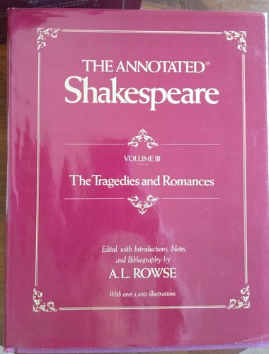 The Annotated Shakespeare By A.L.Rowse 3 Volumes Set 1978( 1st Edition) #I - Picture 7 of 10