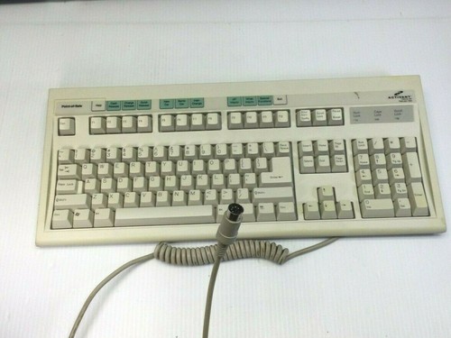 VINTAGE KEYTRONIC E03601D1 ACTIVANT TP0101-PF PS2 STANDARD KEYBOARD - Picture 6 of 7