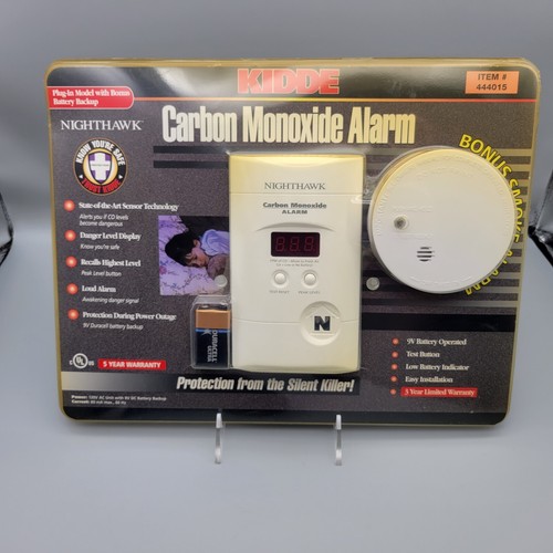 Kidde Nighthawk Carbon Monoxide Alarm Plus Bonus Smoke Alarm Model 444015 eBay