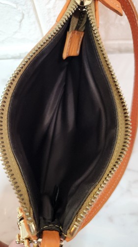  Vintage Canvas Wristlet Purse Orange Dooney and Bourke  - Afbeelding 4 van 12