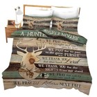 Deer Bedding Set Decor Duvet Cover Animal Pattern Twin Hunter's Prayer