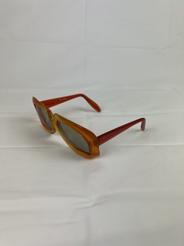Vintage RAY-BAN B&L RAY-LITE Italy Sunglasses Frame Bug-Eye Amber Womens - Picture 4 of 9