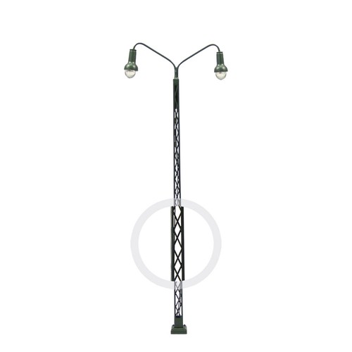 3pcs Model Railway Two-head HO OO Scale 1:87 Lattice Mast Lamp Track Light LQS41 - Picture 5 of 5