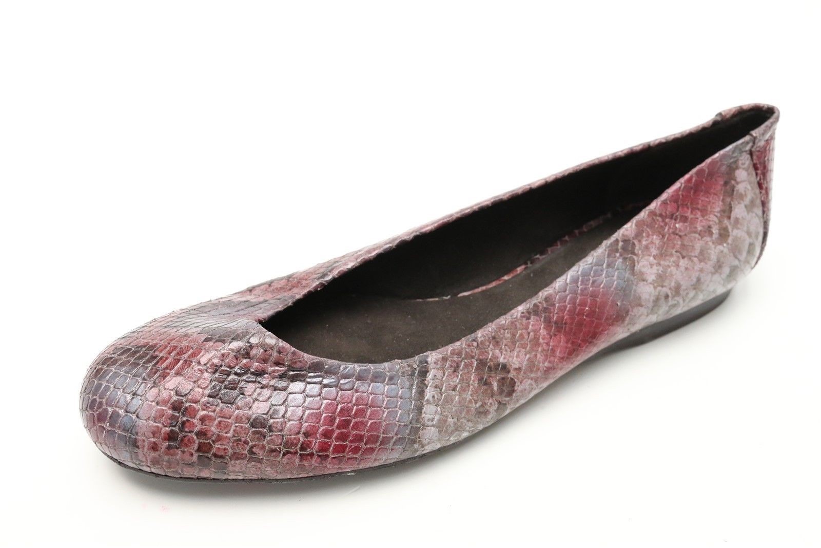 Womens STUART WEITZMAN brown red red red snake print leather ballet flats sz. 7 M NEW d3b90c Womens STUART WEITZMAN brown red red red snake print leather ballet flats sz. 7 M NEW d3b90c