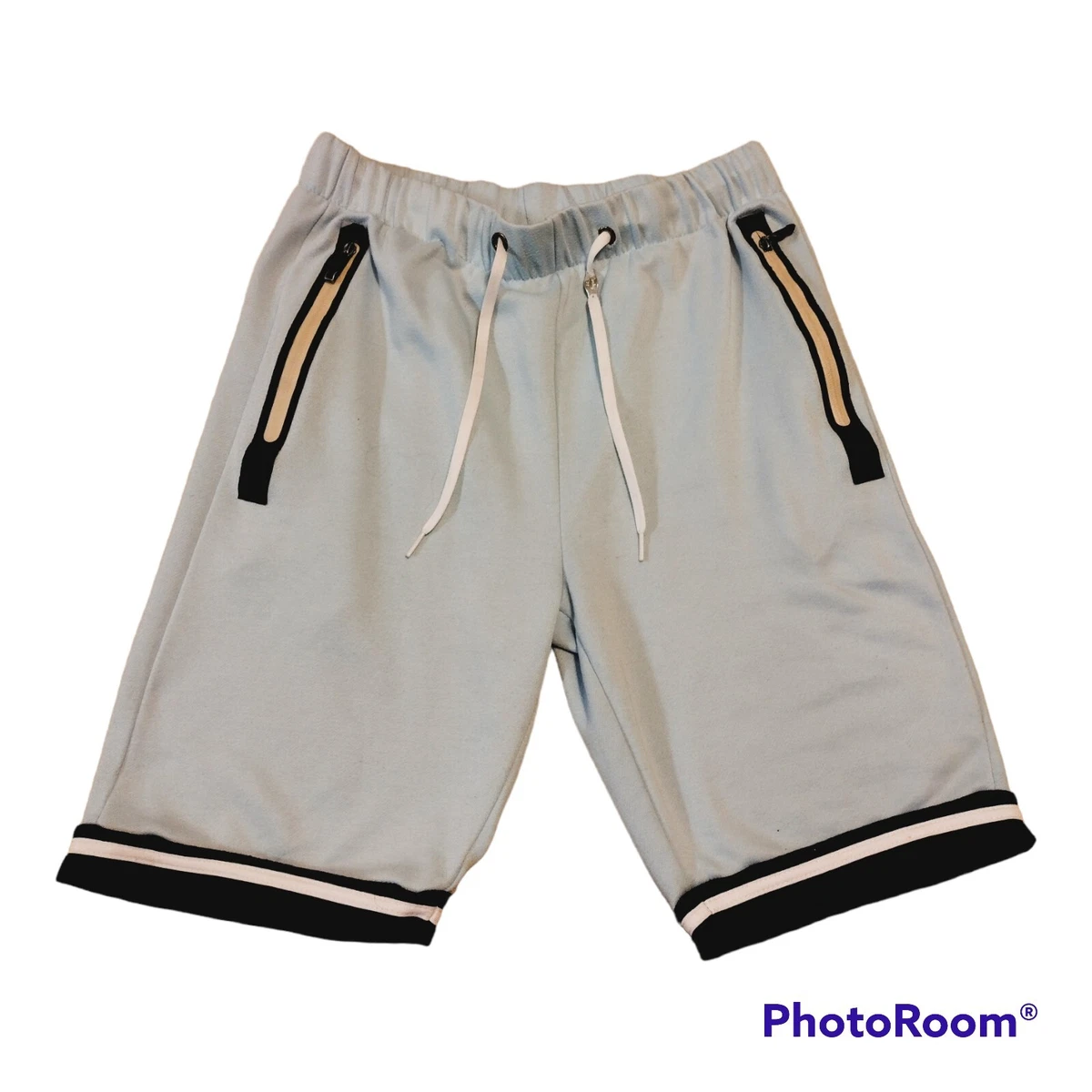 Retro Distrikt Mens L HipHop Urban Style Fitted Sweat Shorts Baby