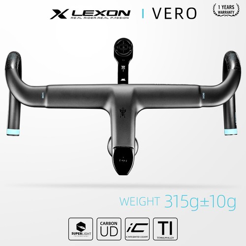 Integrated Carbon Road Bike Handlebar Full Inner Cable Super Light Racing Bar - Picture 17 of 51