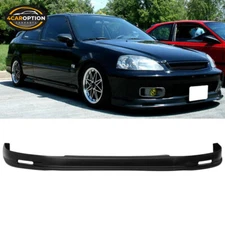Fits 99-00 Honda Civic EK EK9 Mugen Style Front Bumper Lip Spoiler Splitter PP